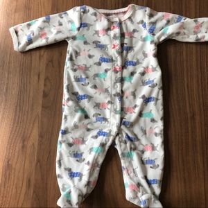 Carter’s fleece footie pajamas